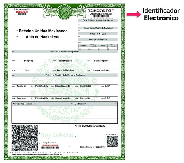Acta de Nacimiento